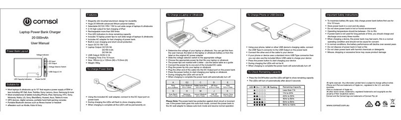 COMSOL NP200 User manual