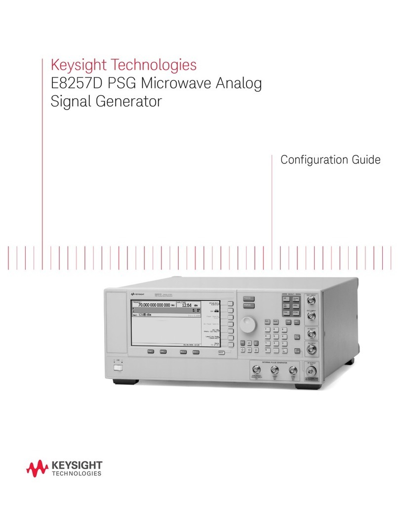 Keysight Technologies E8257D User manual