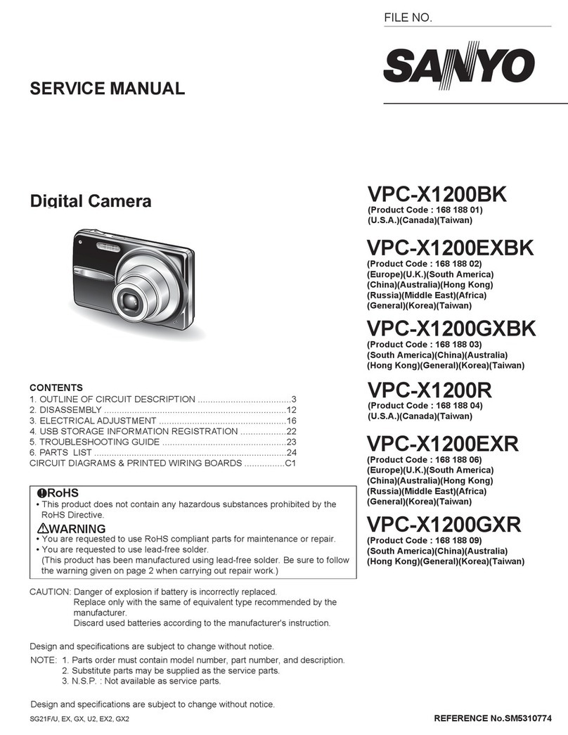 Sanyo VPC-X1200GXR User manual