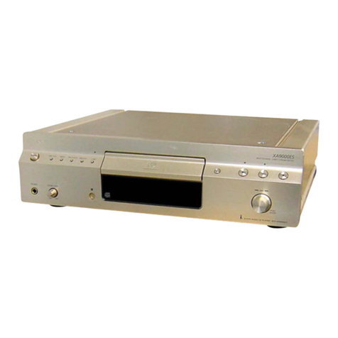 Sony SCD-XA9000ES - Es Super Audio Cd Player User manual