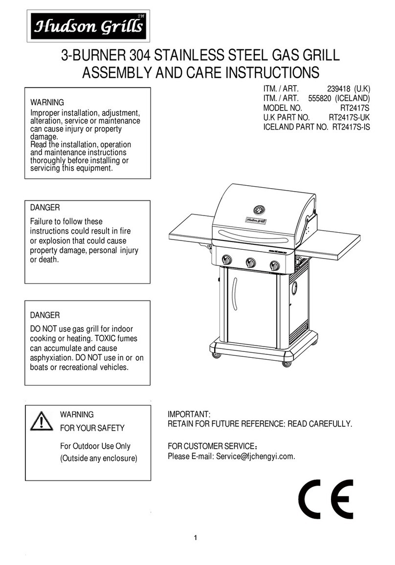 Hudson RT2417S Assembly, and care manual