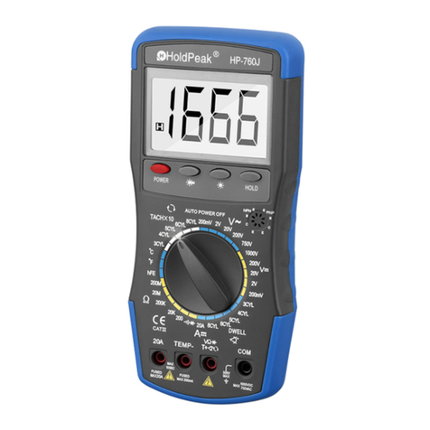 HoldPeak 760J Installation manual