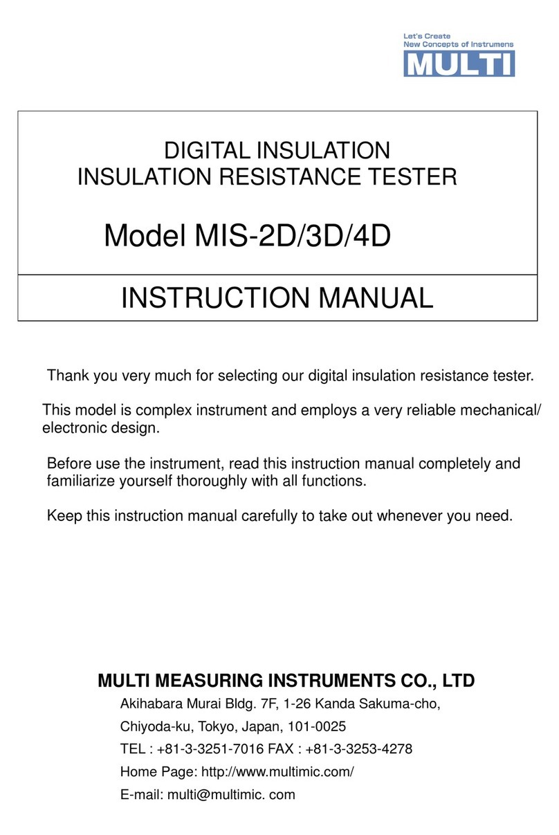 MULTI MEASURING INSTRUMENTS CO.,LTD. MIS-2D instruction manual