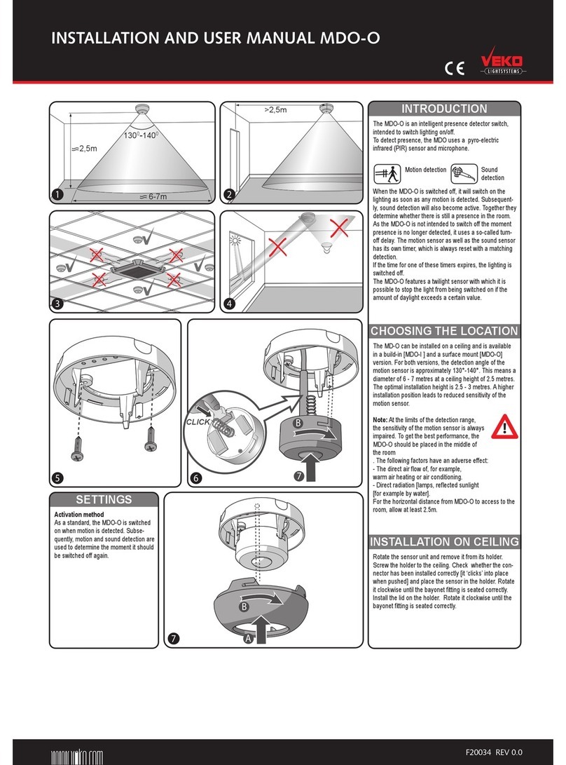 Veko MDO-O Installation and user manual