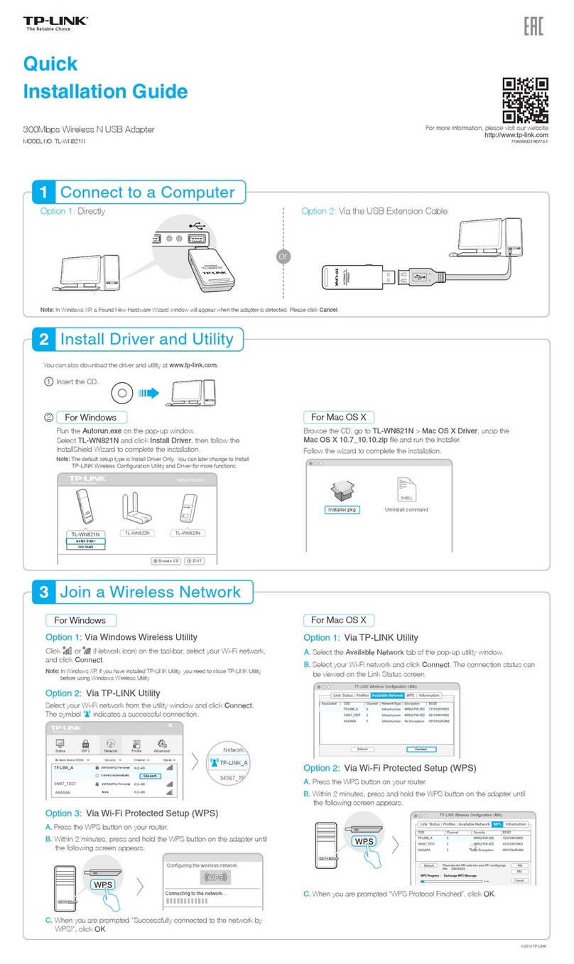 TP-Link TL-WN821N User manual