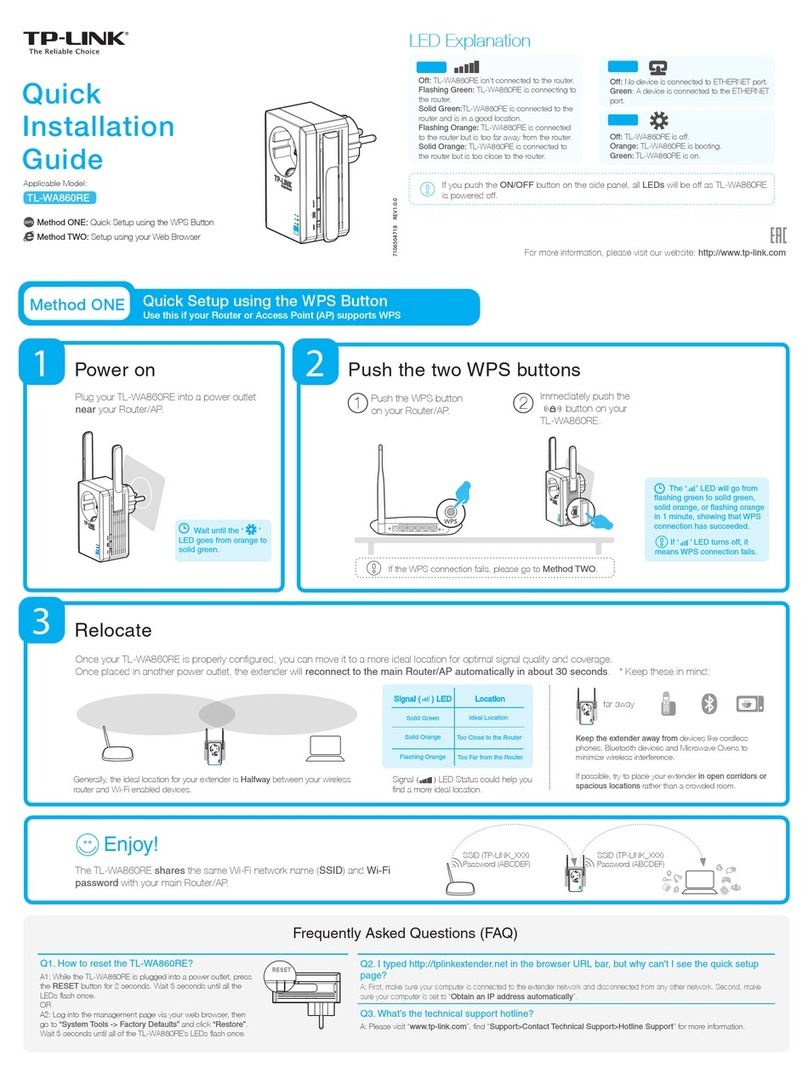 TP-Link TL-WA860RE User manual