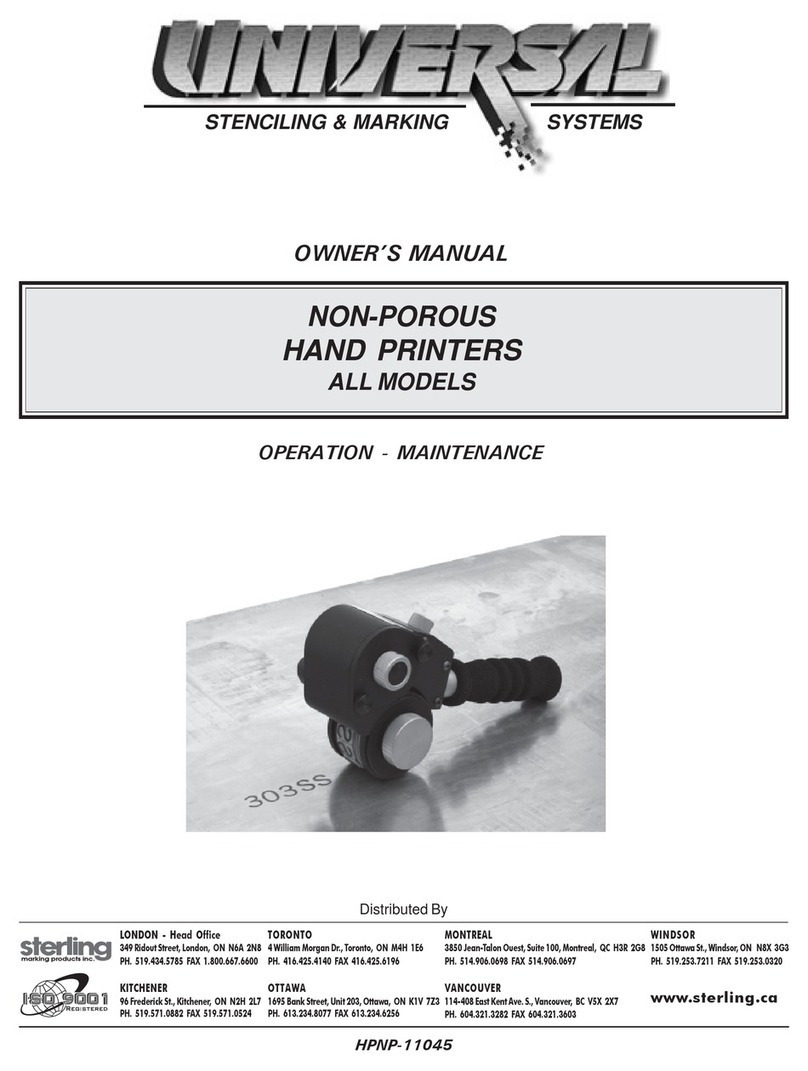 Universal HPNP-100NI owner's manual Universal HPNP-100NI owner's manual