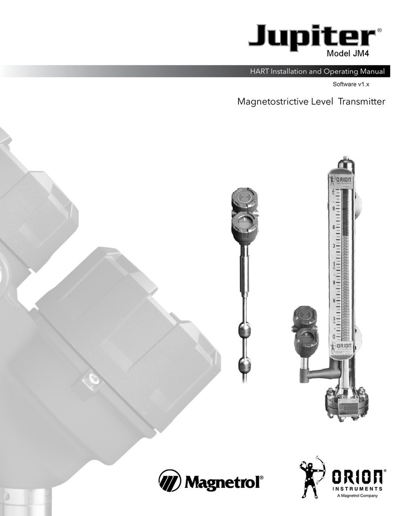 Magnetrol Jupiter JM4 Installation and operating manual