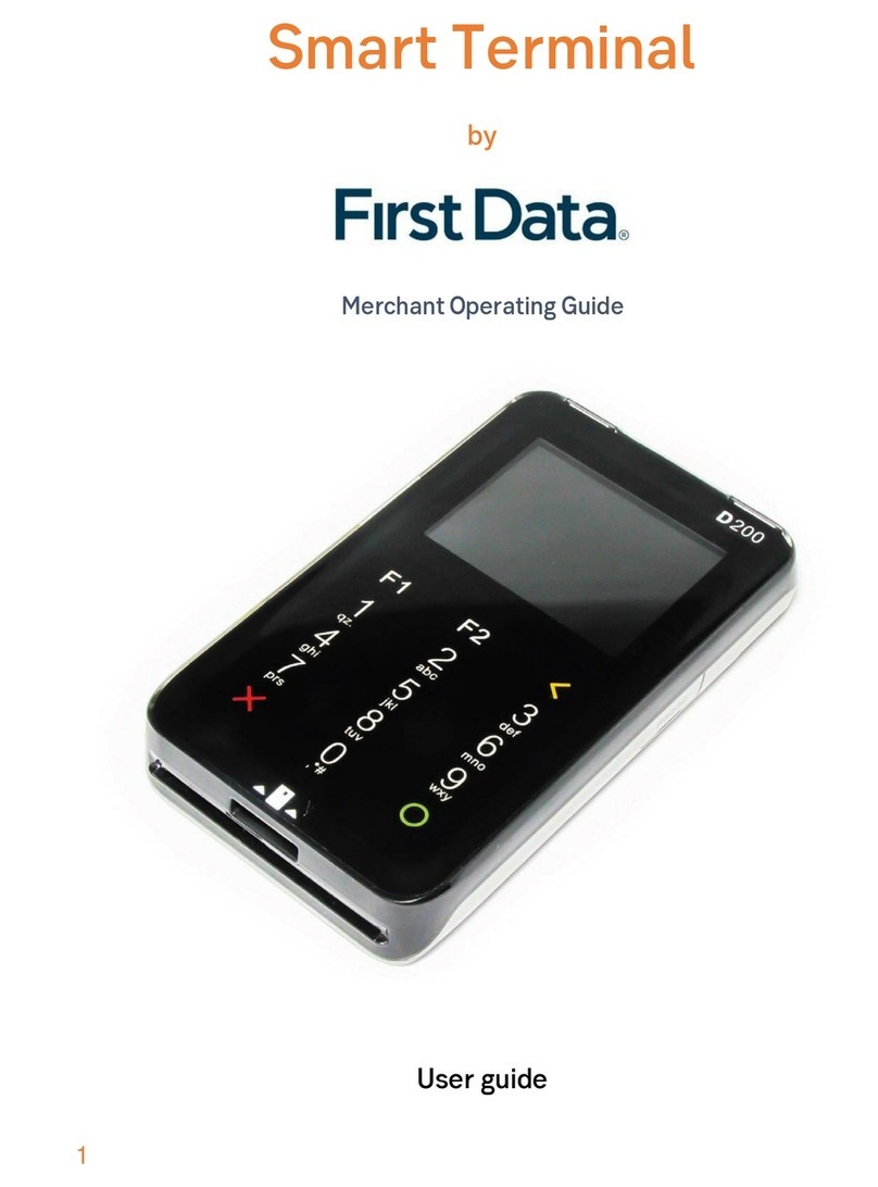 First Data D200 operating guide