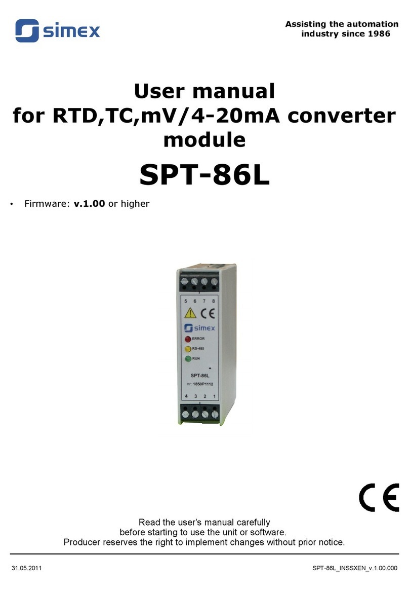 Simex SPT-86L user manual