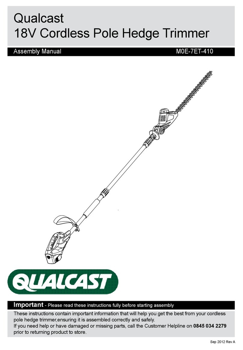 Qualcast M0E-7ET-410 Assembly manual