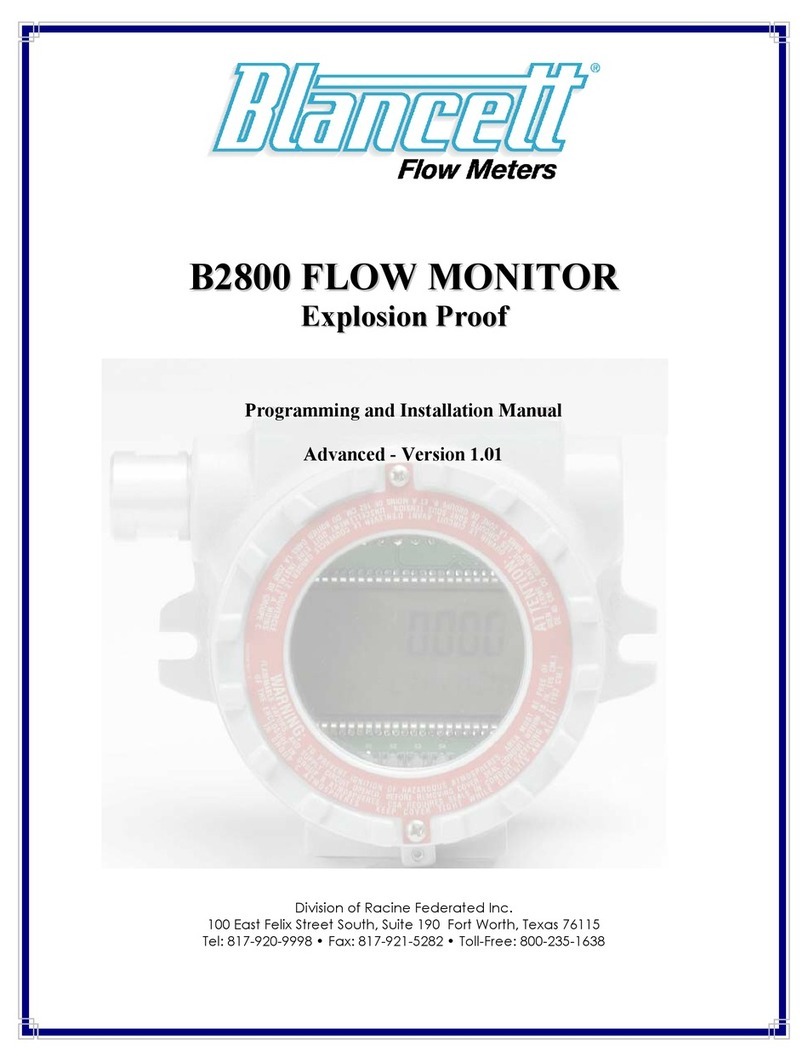 Blancett B2800 Standard User manual Blancett B2800 Standard User manual
