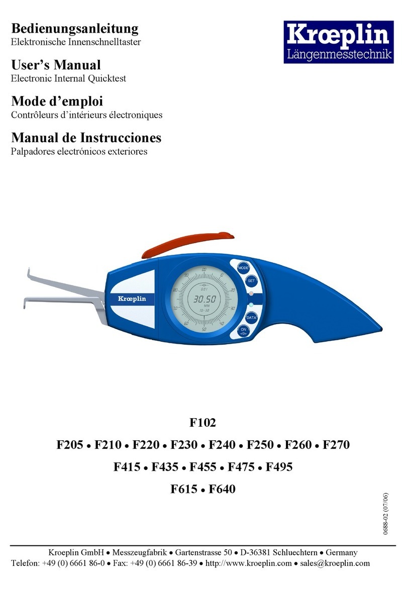 Kroeplin F205 user manual