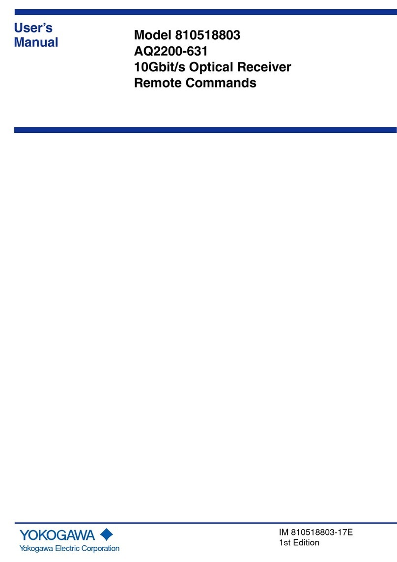 YOKOGAWA AQ2200-631 user manual