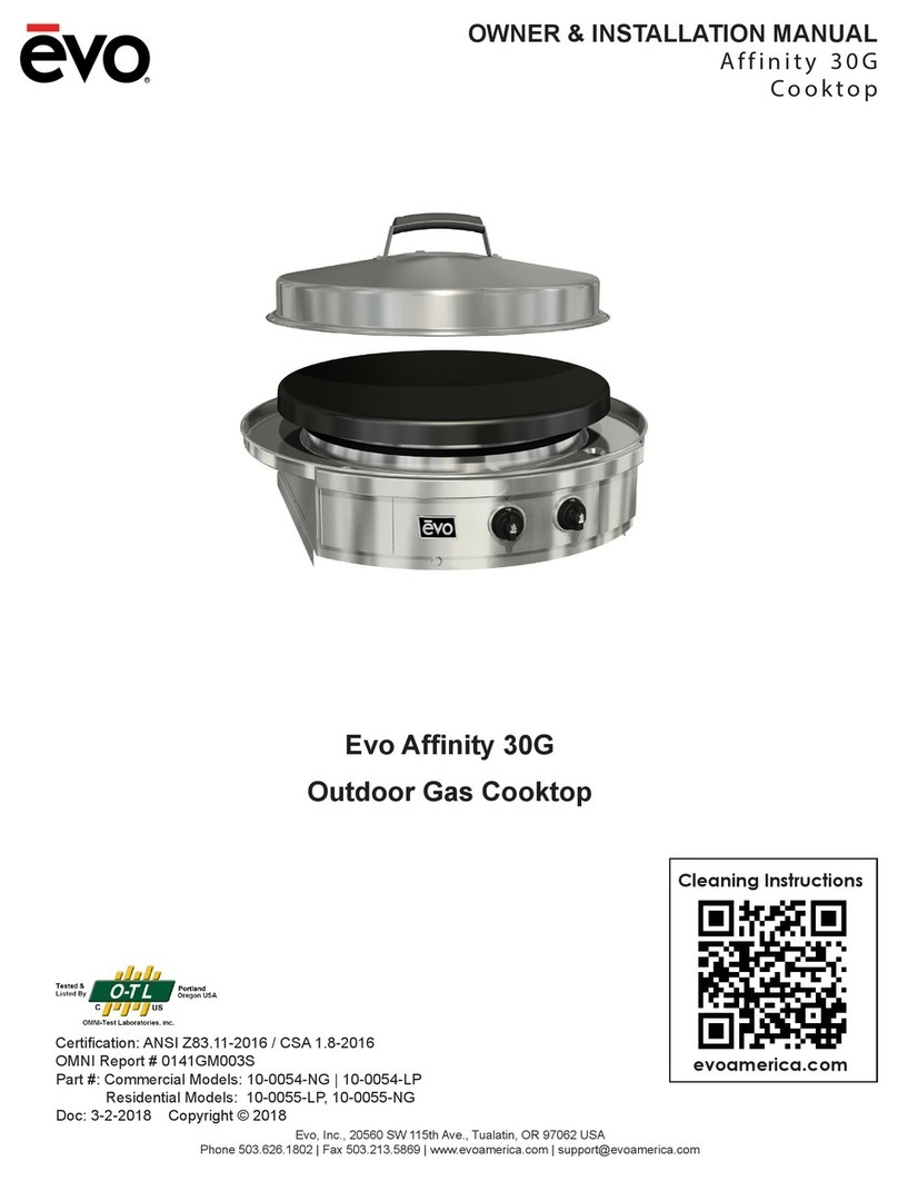 Evo Affinity 30G Owners & installation manual