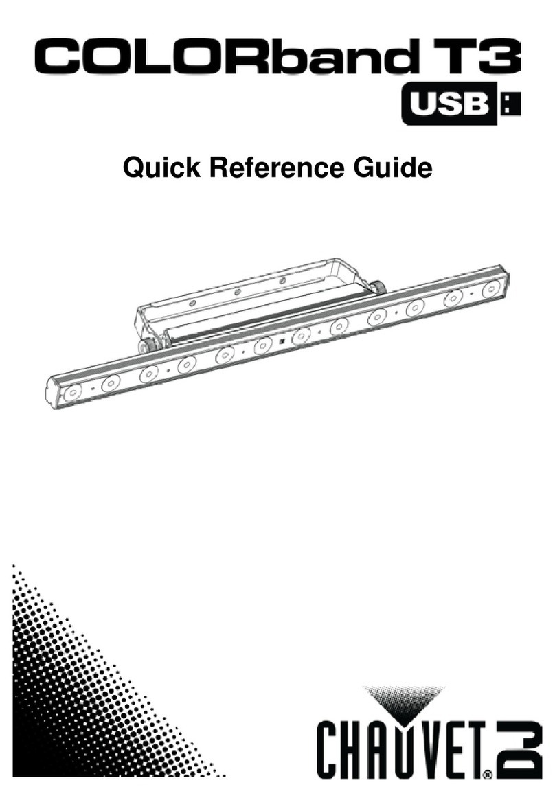 Chauvet DJ COLORband T3 USB Quick reference guide