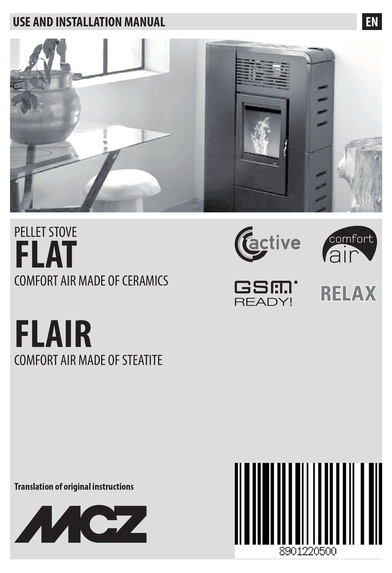 MCZ FLAT Comfort Air Technical specifications MCZ FLAT Comfort Air Technical specifications