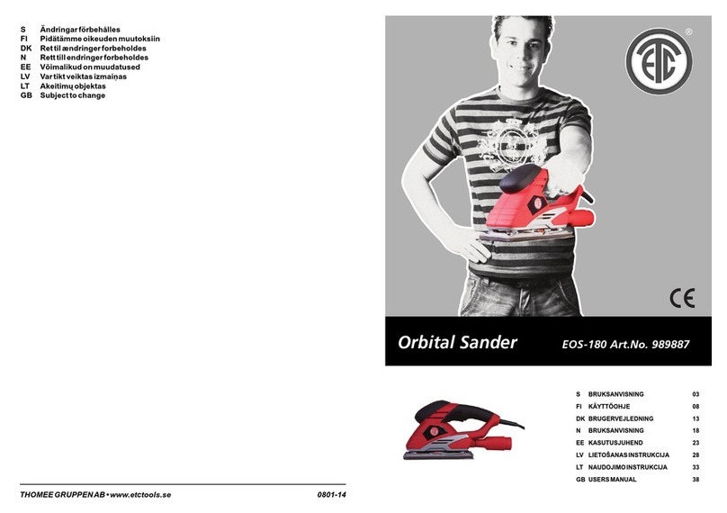 THOMEE GRUPPENAB EOS-180 user manual