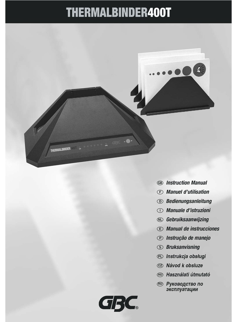 GBC THERMALBINDER400T User manual