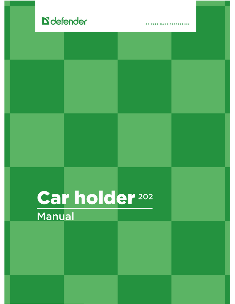 Defender Car Holder 202 User manual