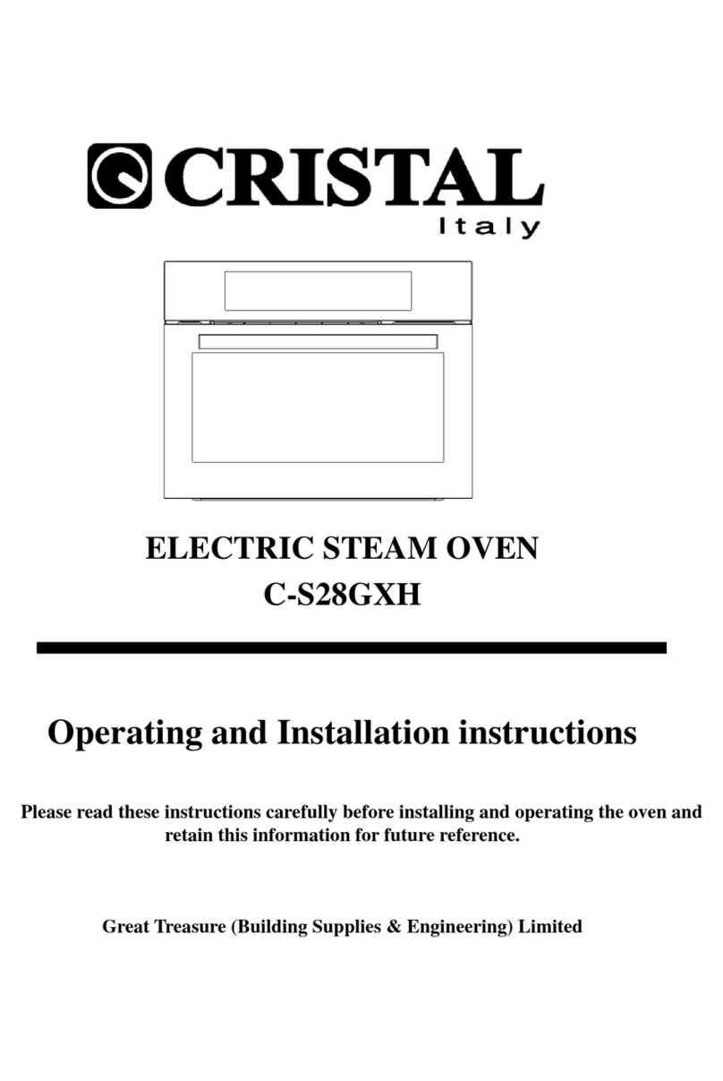 CRISTAL C-S28GXH Operating and installation instructions