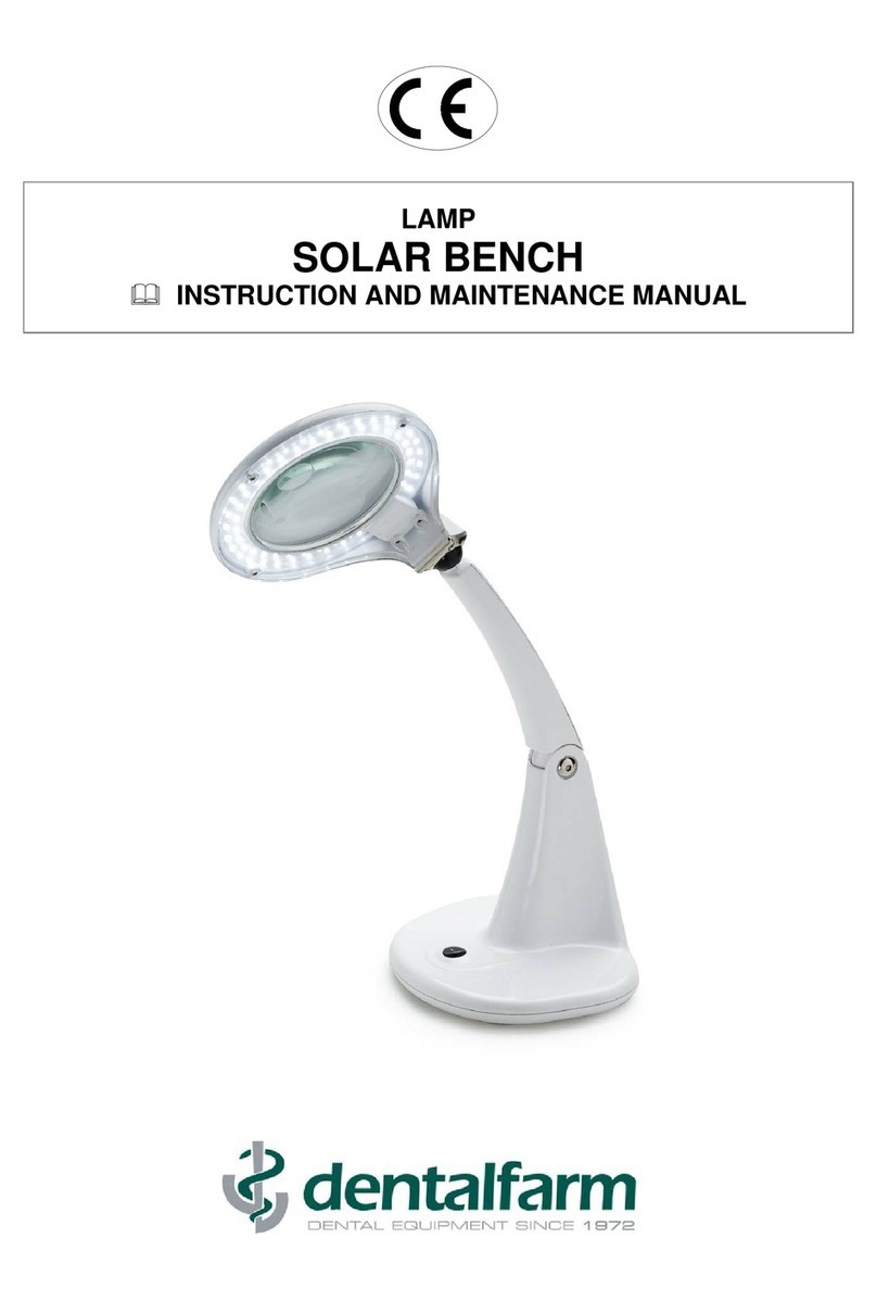dentalfarm A7003 Instruction and maintenance manual