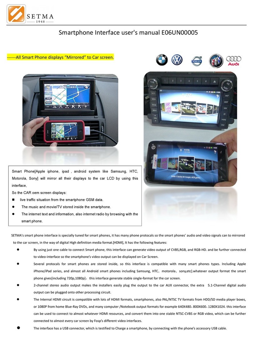 Setma E06UN00005 user manual