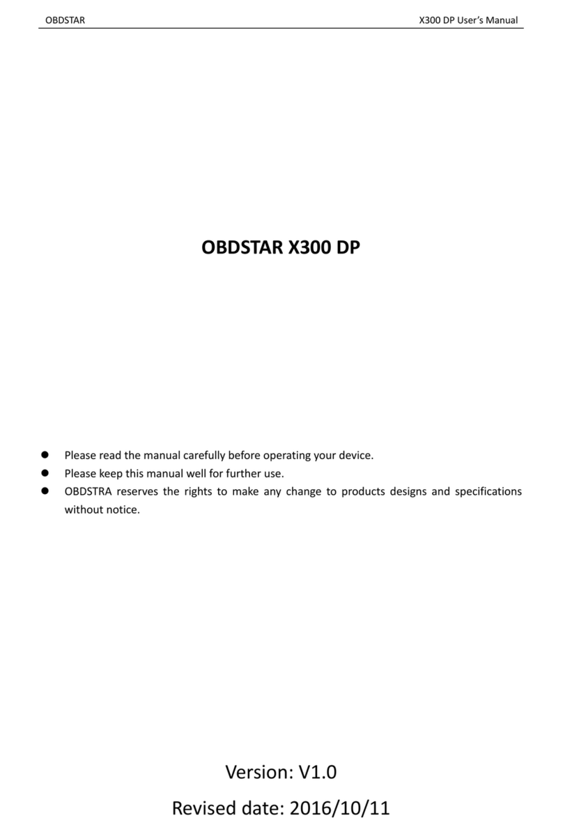 Obdstar X300 DP user manual
