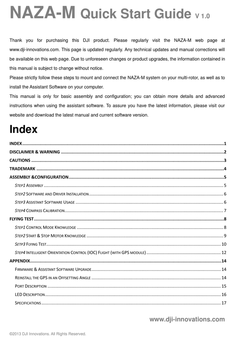 dji NAZA-M User manual
