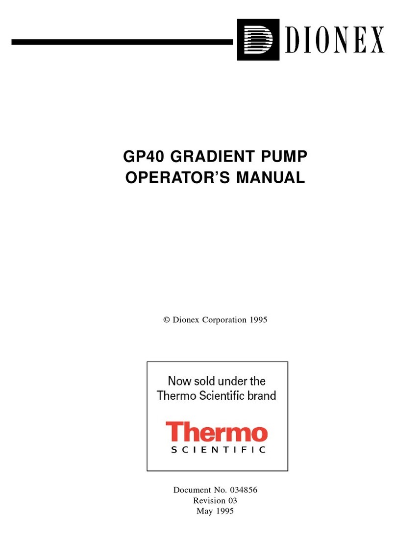 Dionex GP40 Operator's manual