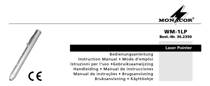 Monacor WM-1LP instruction manual