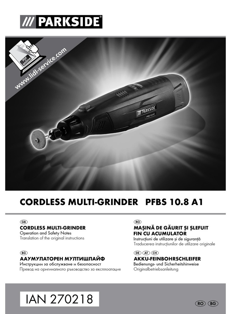 Parkside PFBS 10.8 A1 Use and care manual