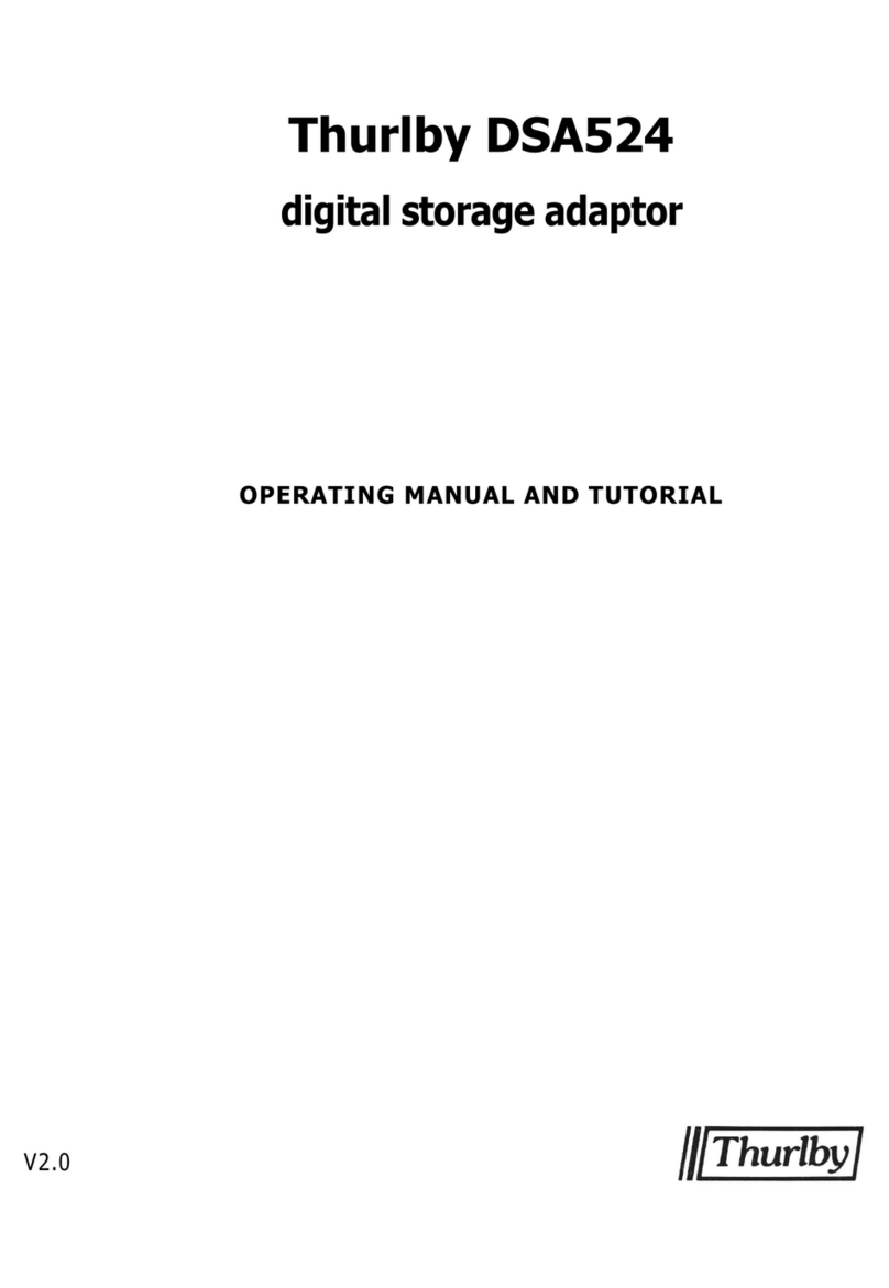 Thurlby DSA524 operating manual