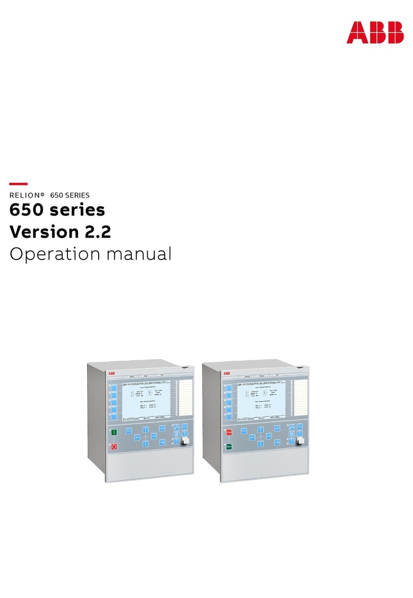 ABB RELION 650 SERIES User manual