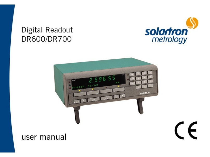 Solartron Metrology DR600 user manual