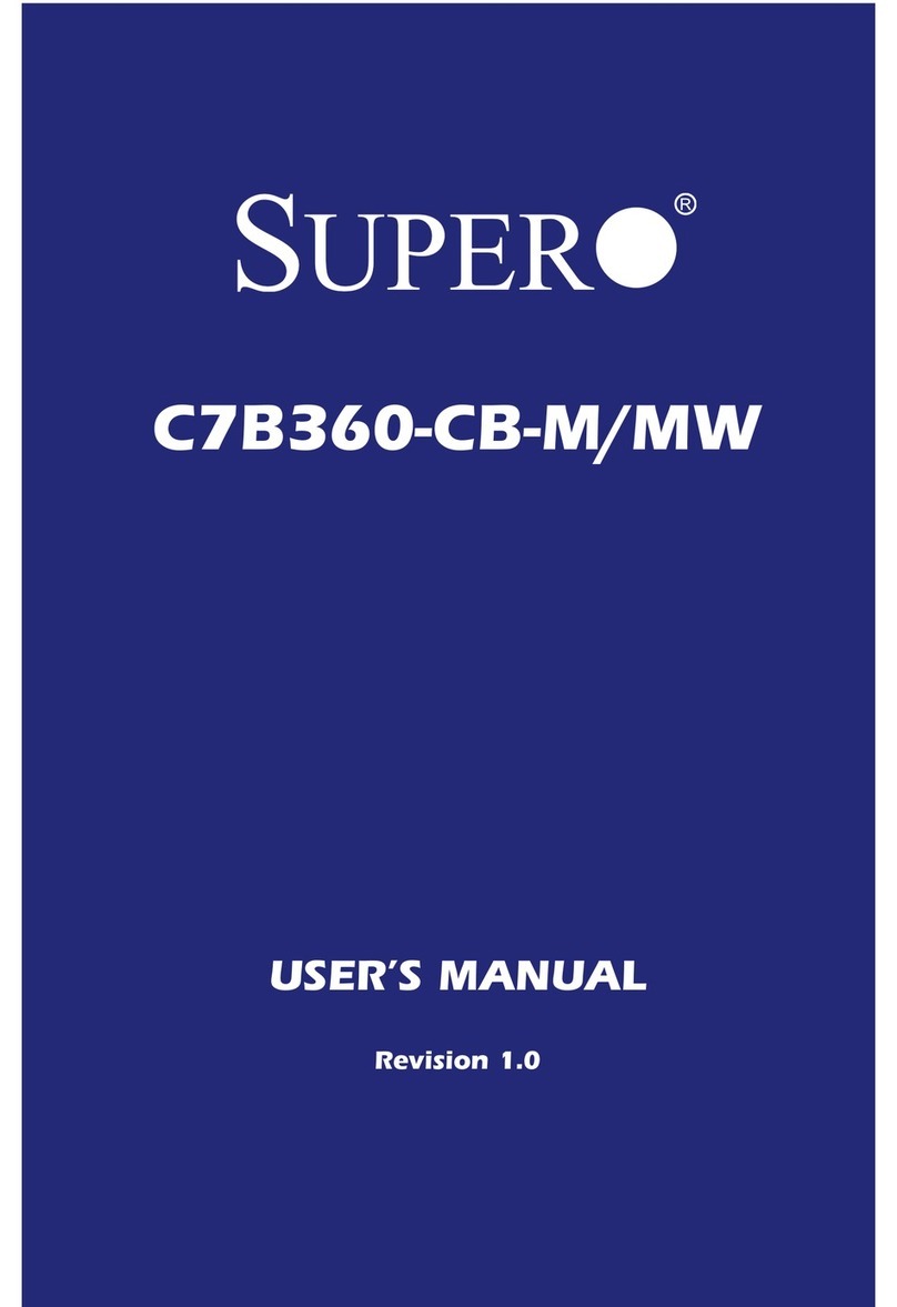 Supero C7B360-CB-M User manual Supero C7B360-CB-M User manual