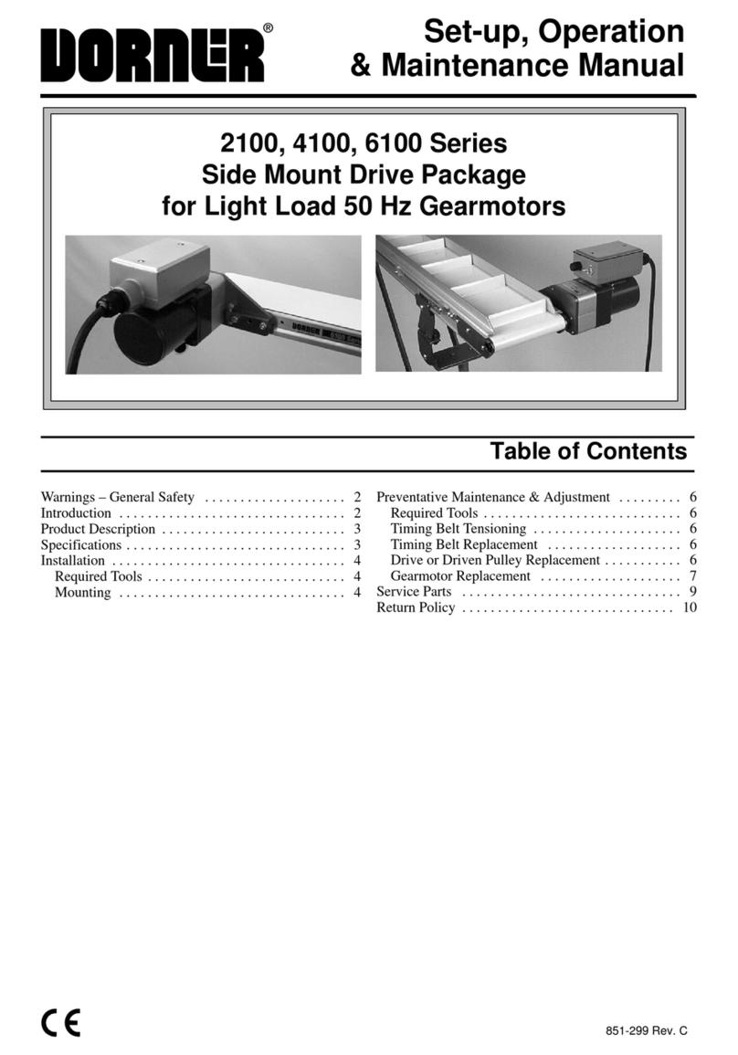 Dorner 2100 Series Manual instruction