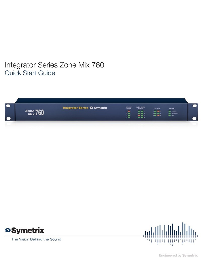 Symetrix Zone Mix 760 quick start guide