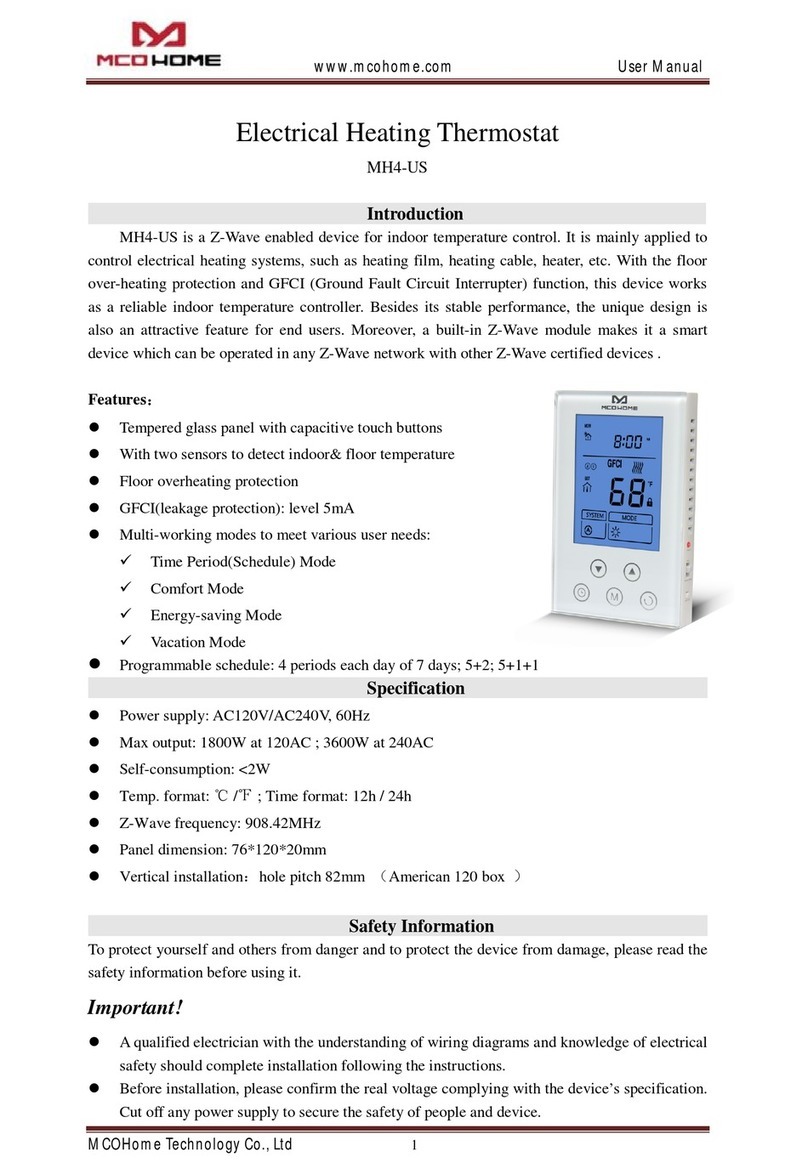 MCOHome MH4-US user manual