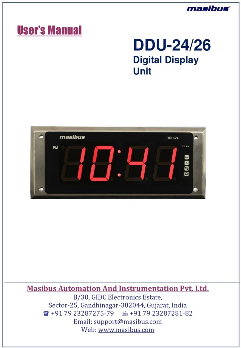 Masibus DDU-26 User manual