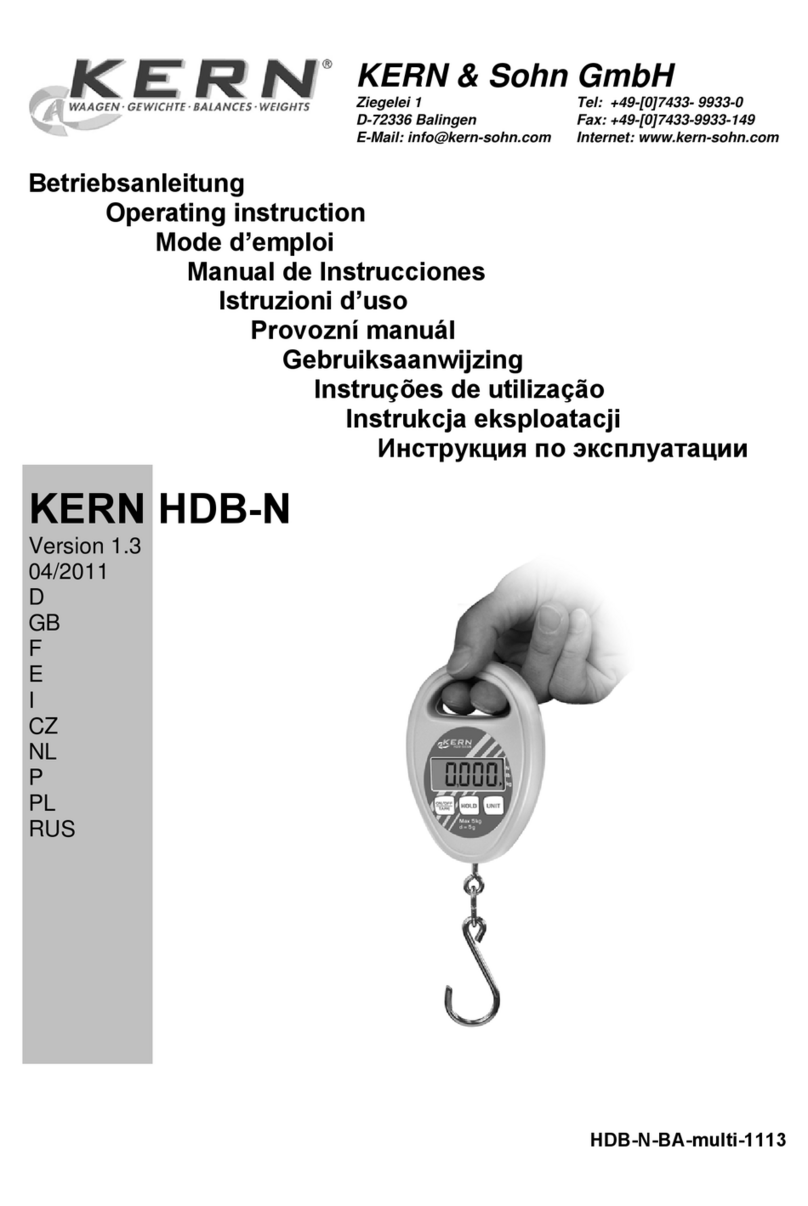 KERN HDB 5K5N User manual
