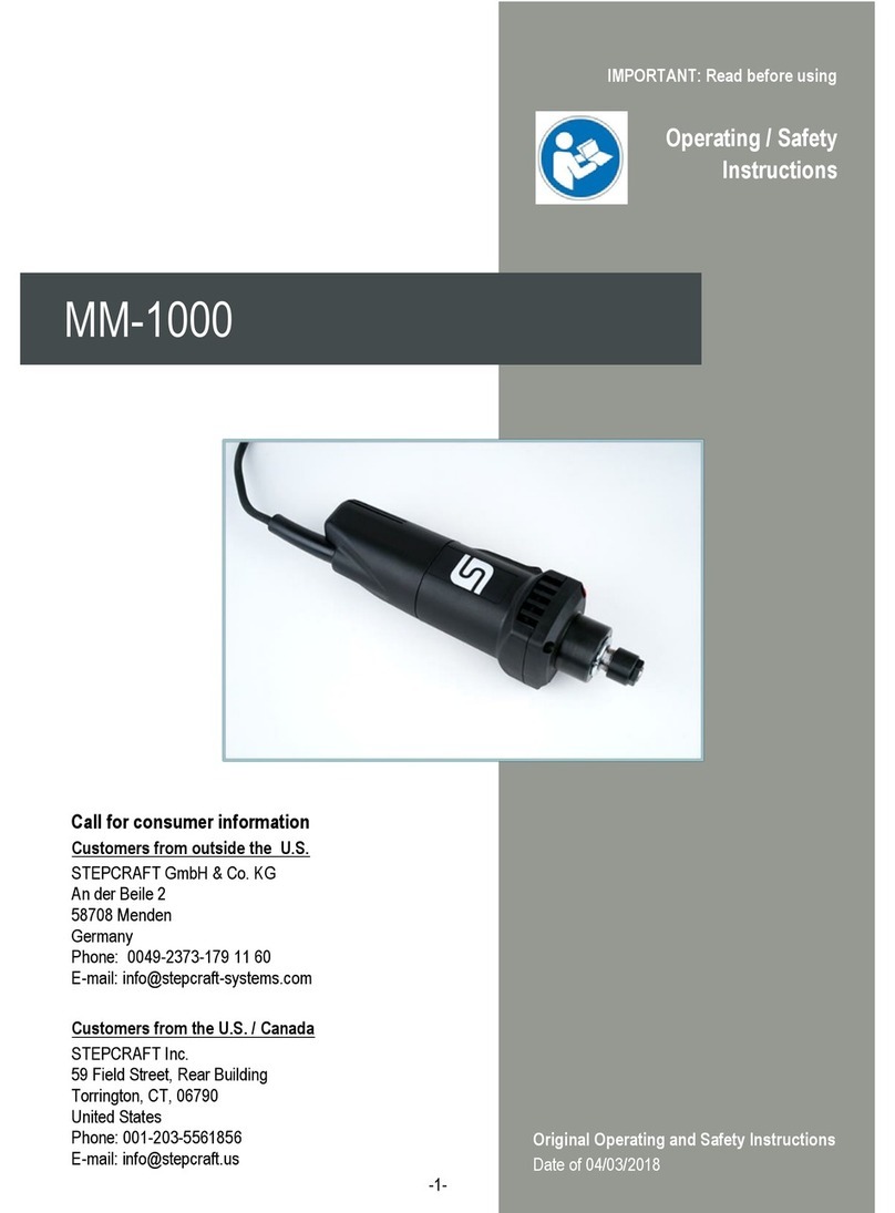 STEPCRAFT MM-1000 Operating/safety instructions