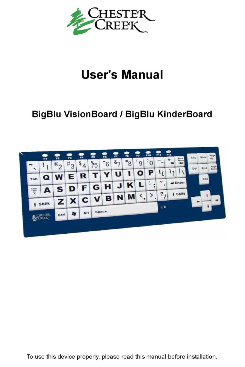 Chester Creek BigBlu VisionBoard user manual