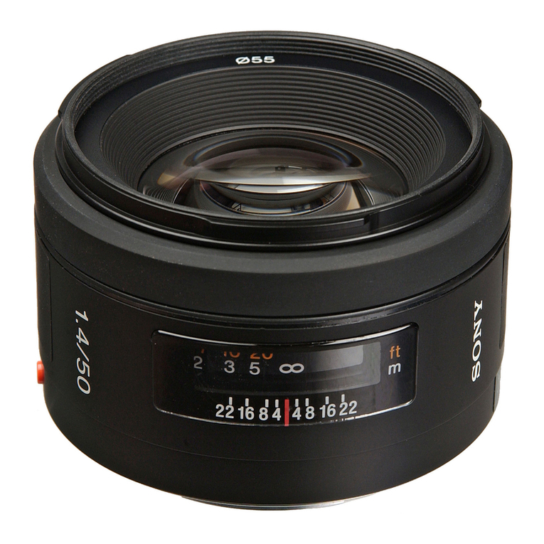 Sony SAL50F14 - 50mm f/1.4 Lens Service manual
