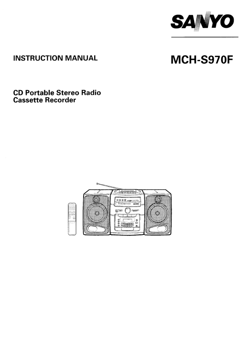 Sanyo MCH-S970F User manual Sanyo MCH-S970F User manual