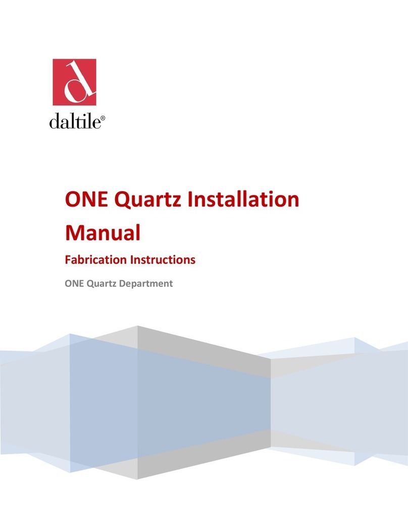 daltile One Quartz Series installation manual