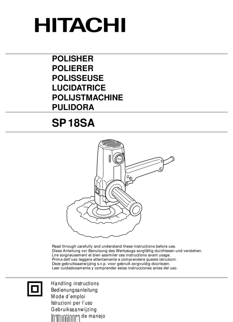Hitachi SP 18SA User manual