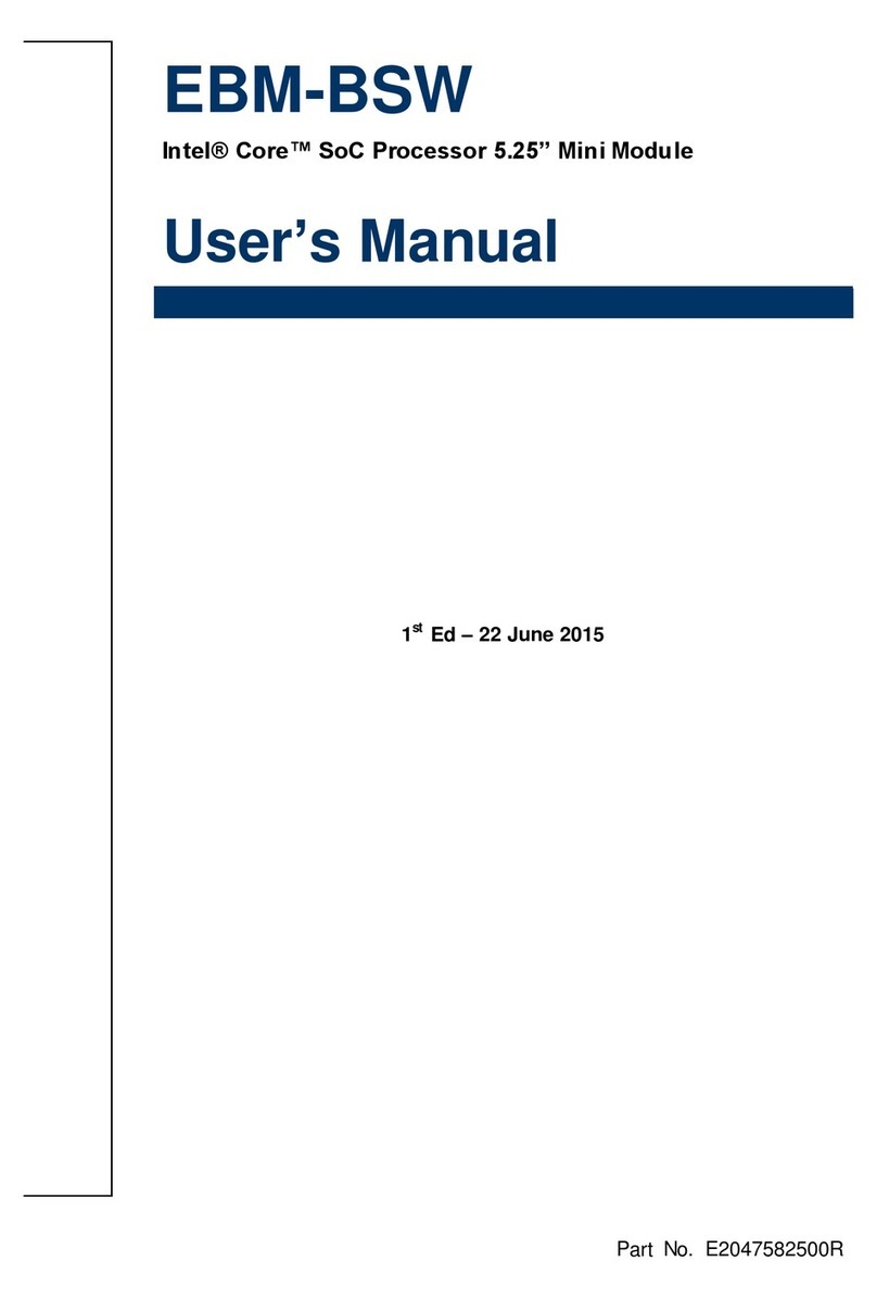 Avalue Technology EBM-BSW user manual