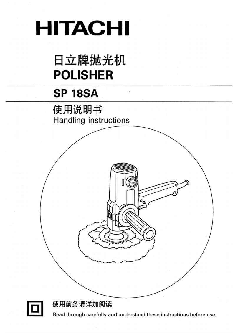 Hitachi SP 18SA Handling instructions