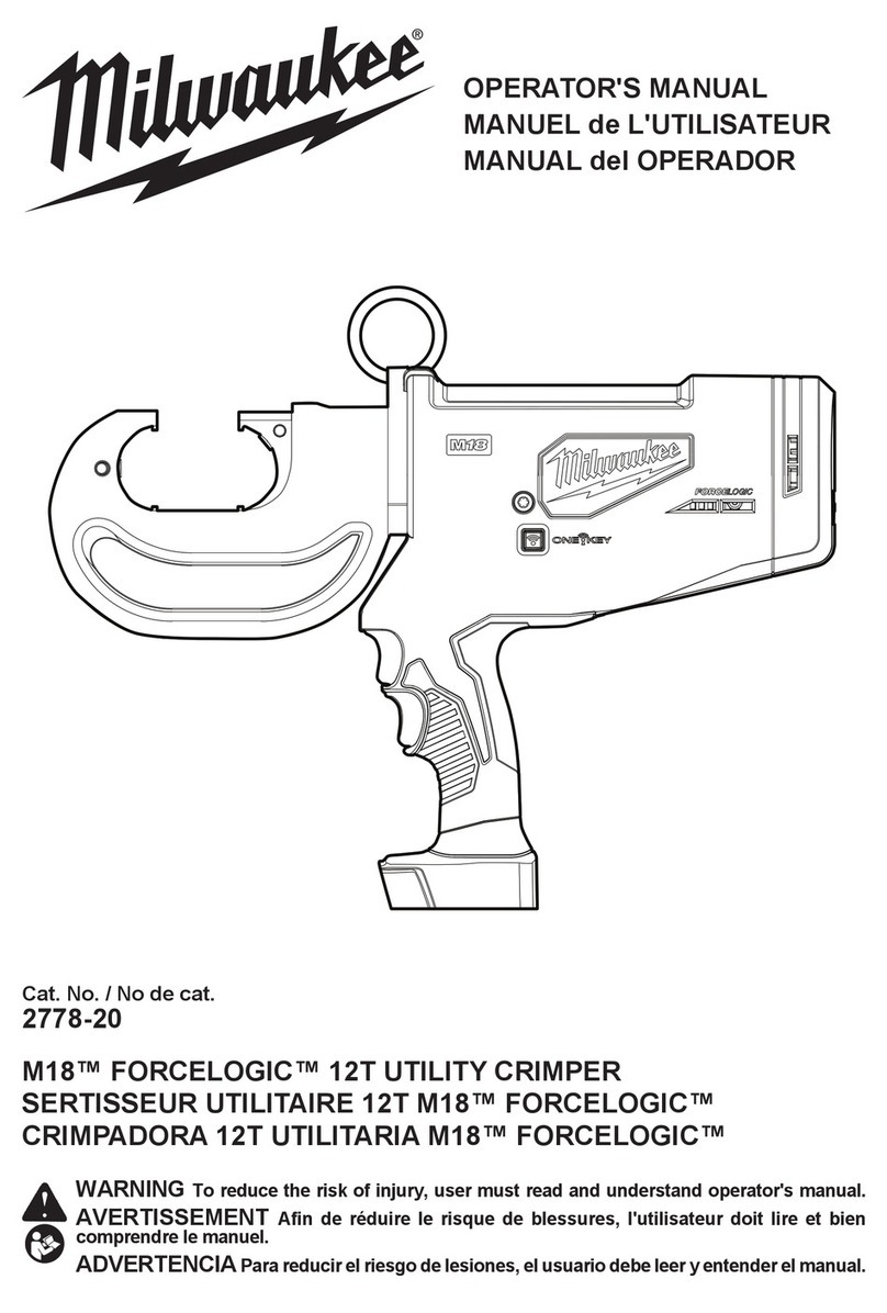 Milwaukee M18 FORCELOGIC 12T Operator's manual